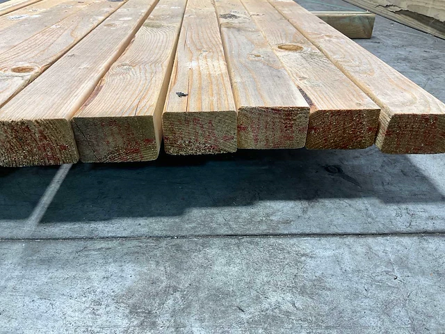 Vuren regel 450x7x4 cm (10x) - afbeelding 7 van  7