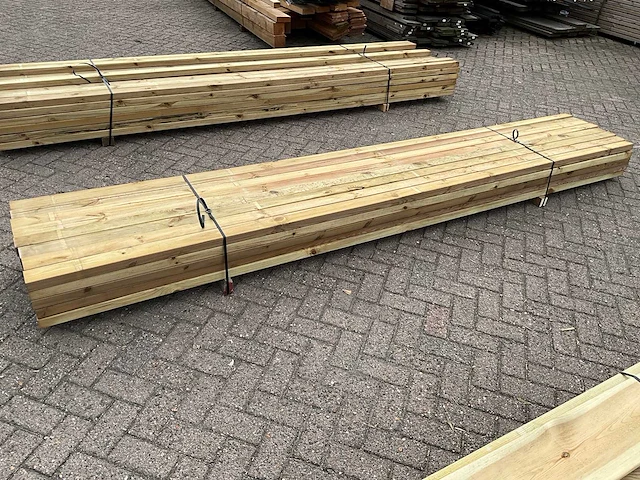 Vuren regel geschaafd 360x6,8x4,5 cm (80x) - afbeelding 2 van  5