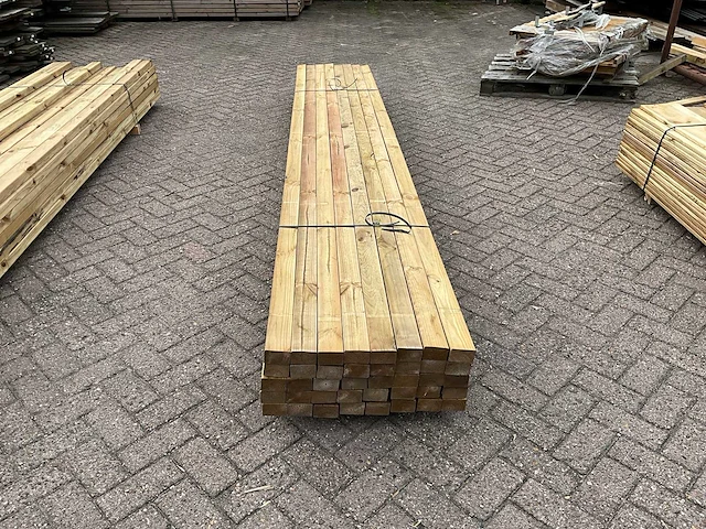 Vuren regel geschaafd 360x6,8x4,5 cm (80x) - afbeelding 3 van  5