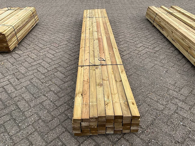 Vuren regel geschaafd 360x6,8x4,5 cm (80x) - afbeelding 4 van  5