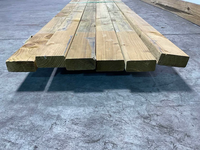 Vuren regel geschaafd 480x8,9x3,8 cm (6x) - afbeelding 6 van  7