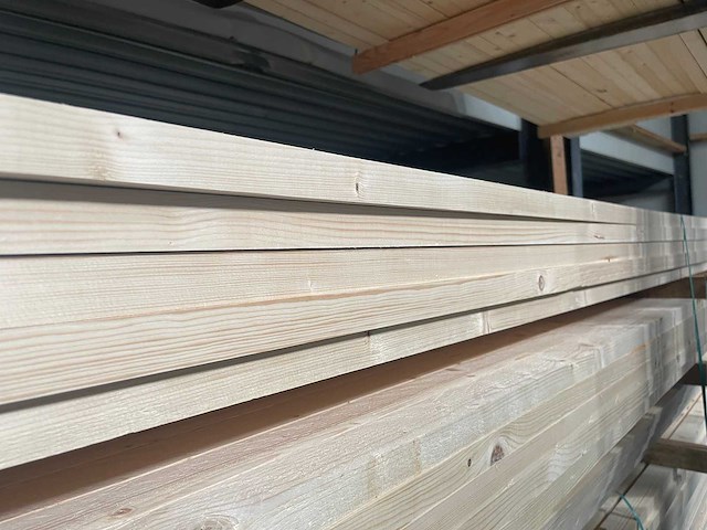 Vuren regels 4200x58x32mm (210x) - afbeelding 2 van  3