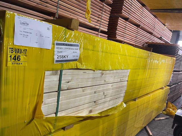 Vuren regels 4200x89x38mm (231x) - afbeelding 4 van  4