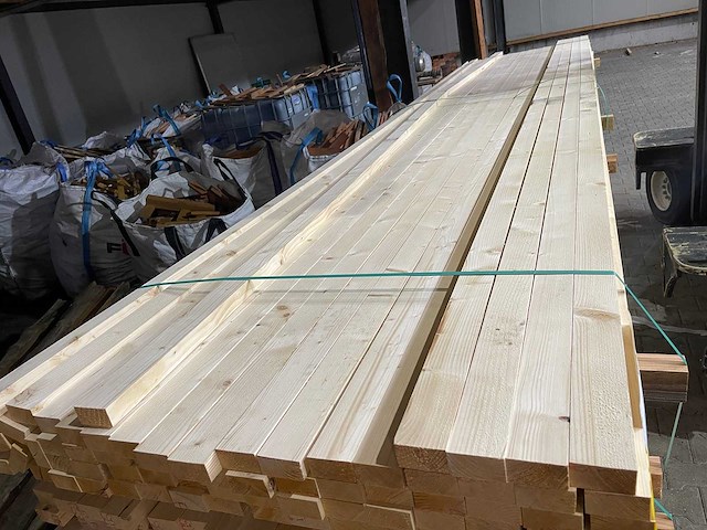 Vuren regels 4800x58x32mm (72x) - afbeelding 1 van  3