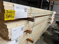 Vuren regels 4800x58x32mm (72x) - afbeelding 2 van  3