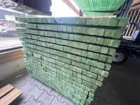 Vuren regels geschaafd groen geïmpregneerd 5100x45x45mm (400x) - afbeelding 3 van  3