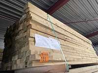 Vuren regels groen geimpregneerd 2470x70x47mm (176x) - afbeelding 2 van  3