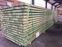 Vuren regels groen geïmpregneerd 5100x50x47mm (400x) - afbeelding 2 van  3