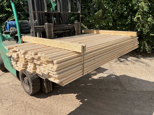 Vuren rhombusprofiel 200x13x2,8 cm (60x) - afbeelding 4 van  4