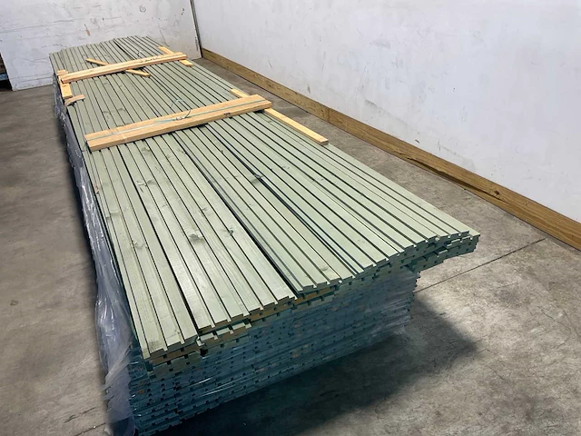Vuren rhombusprofielplank triple 400x14,5x2,2 cm (51x) - afbeelding 1 van  7