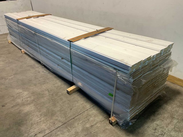 Vuren sponningplank wit gespoten 500x19,5x1,8 cm (25x) - afbeelding 1 van  7