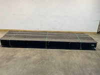 Vuren sponningplank zwart geïmpregneerd 400x14,5x1,8 cm (56x) - afbeelding 1 van  5