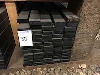 Vuren thermisch behandeld zwart gespoten (61x) - afbeelding 1 van  2