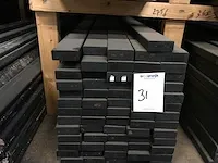 Vuren thermisch behandeld zwart gespoten (66x) - afbeelding 2 van  2