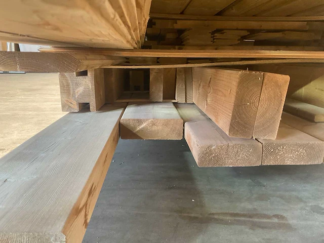 Vuren topvision tuinhuis parelhoen 400 x 300 cm en luifel 400 cm - afbeelding 6 van  9