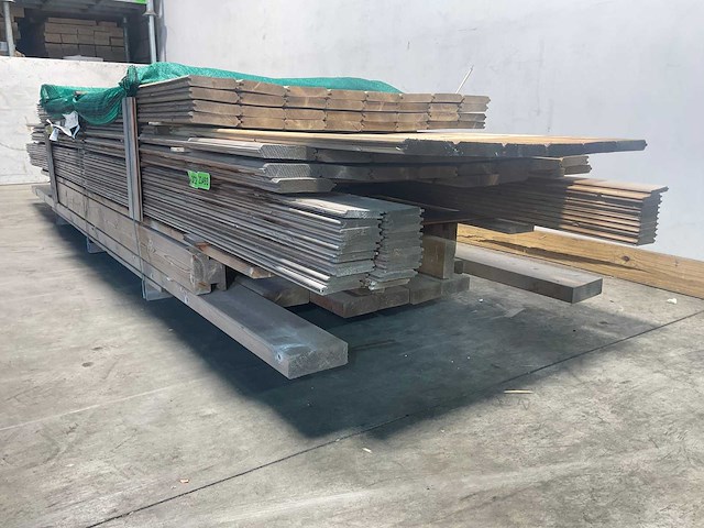 Vuren topvision tuinhuis parelhoen 400 x 300 cm en luifel 400 cm - afbeelding 4 van  9