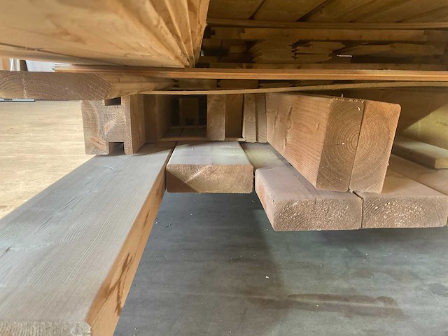 Vuren topvision tuinhuis parelhoen 400 x 300 cm en luifel 400 cm - afbeelding 6 van  9