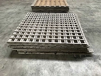 Vuren trellis scherm geïmpregneerd 180x180 cm (9x) - afbeelding 2 van  3