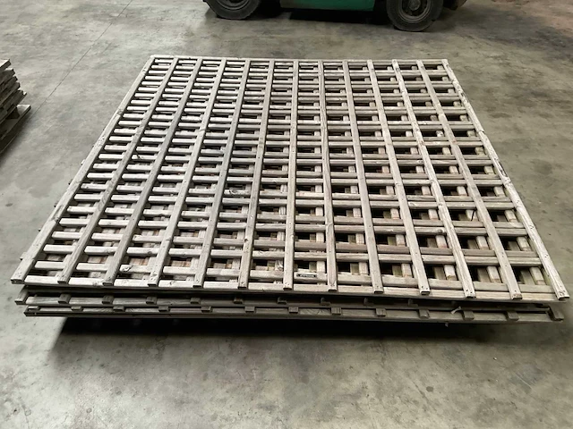 Vuren trellis scherm geïmpregneerd 180x180 cm (9x) - afbeelding 3 van  3