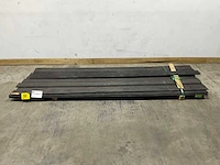 Vuren triple rhombus plank zwart geïmpregneerd 300x12,5x1,8 cm (18x) - afbeelding 2 van  6