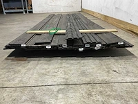 Vuren triple rhombus plank zwart geïmpregneerd 300x12,5x1,8 cm (18x) - afbeelding 5 van  6