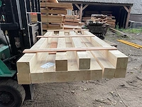 Vuren tuinpaal 240x12x12 cm (10x) - afbeelding 4 van  4
