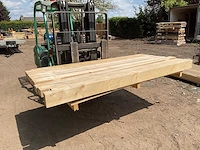 Vuren tuinpaal met inkeping 240x12x12 cm (10x) - afbeelding 2 van  4