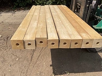 Vuren tuinpaal met inkeping 240x12x12 cm (10x) - afbeelding 4 van  4