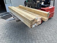 Vuren tuinpalen 12x12 cm diverse lengtes (9x) - afbeelding 1 van  6