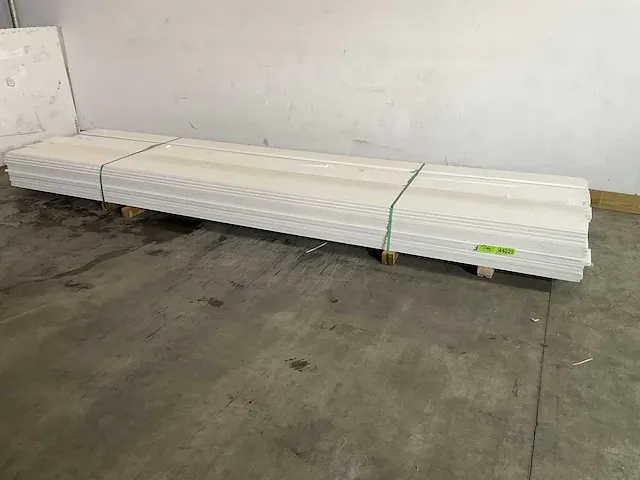 Vuren tuinplank wit 420x19,2x1,8 cm (10x) - afbeelding 1 van  5