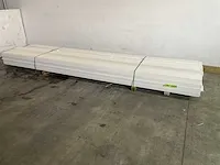 Vuren tuinplank wit 420x19,2x1,8 cm (10x) - afbeelding 1 van  5