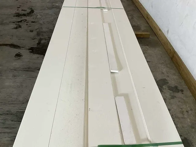 Vuren tuinplank wit 420x19,2x1,8 cm (10x) - afbeelding 3 van  5