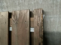 Vuren tuinpoort met metalen frame 180x100 cm - afbeelding 3 van  3