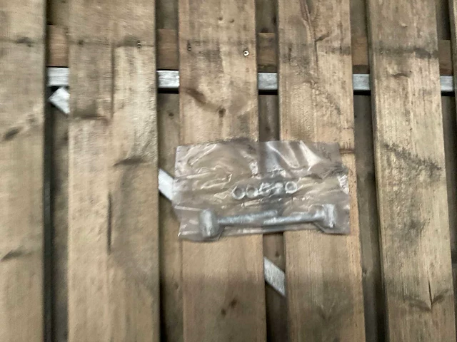 Vuren tuinpoort met metalen frame 195x100 cm - afbeelding 4 van  4