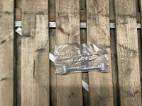 Vuren tuinpoort met metalen frame 195x100 cm - afbeelding 4 van  4