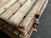 Vuren tuinpoort met metalen frame 195x100 cm - afbeelding 2 van  4