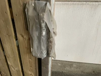 Vuren tuinpoort met metalen frame 195x100 cm - afbeelding 6 van  6