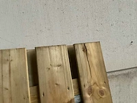 Vuren tuinpoort met metalen frame 195x100 cm - afbeelding 4 van  4