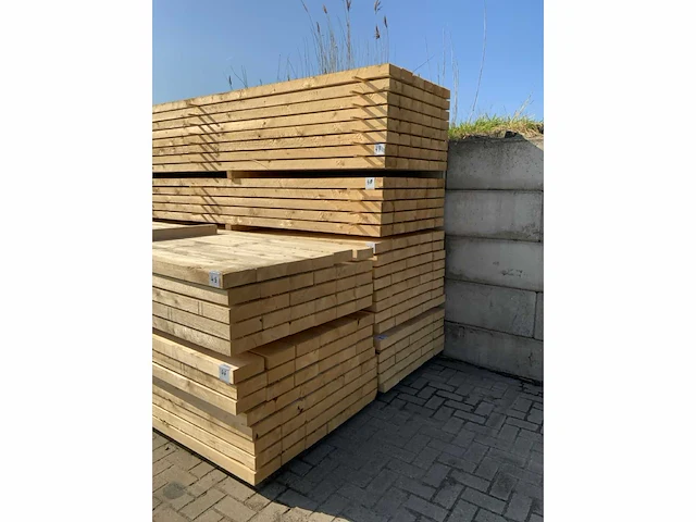 Vurenhouten balk (40x) - afbeelding 2 van  2