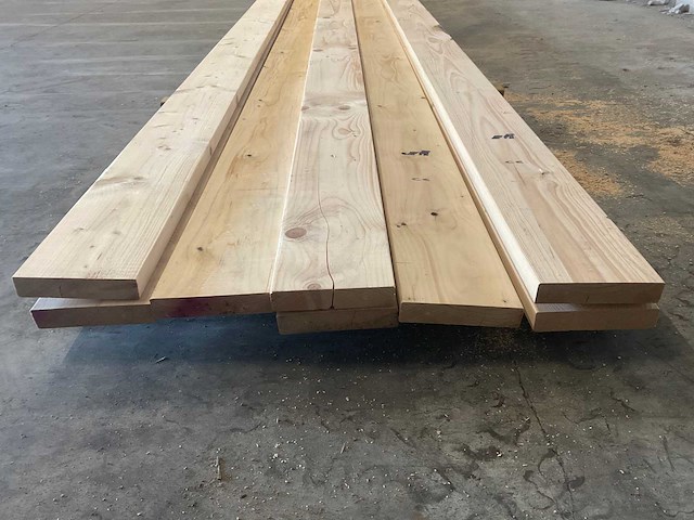 Vurenplank geschaafd 600x18.4x3.8 cm (8x) - afbeelding 6 van  8