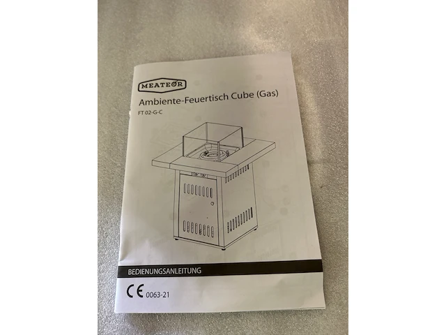 Vuurtafel cube (gas) meateor, ft 02-g-c - afbeelding 3 van  4