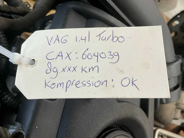 Vw 1.4l turbo cax motor - afbeelding 7 van  7
