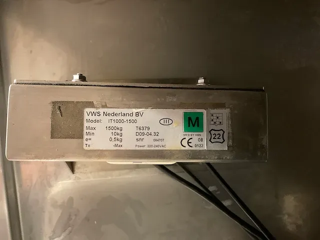 Vws it1000-1500 vloerweegschaal - afbeelding 5 van  5