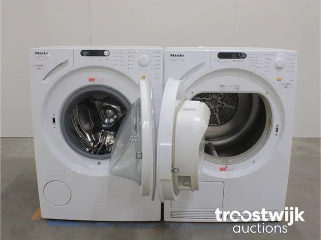 W 1712 softcare system wasmachine & miele t 7744 c softcare system droger - afbeelding 2 van  8