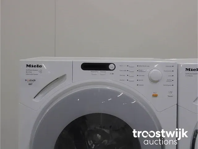 W 1712 softcare system wasmachine & miele t 7744 c softcare system droger - afbeelding 3 van  8