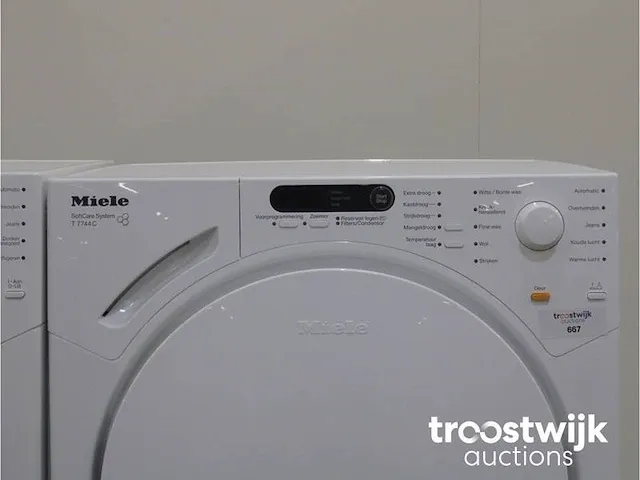 W 1712 softcare system wasmachine & miele t 7744 c softcare system droger - afbeelding 6 van  8