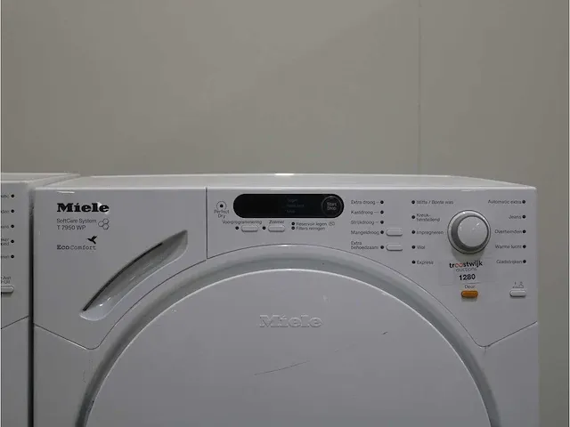 W 1712 softcare system wasmachine & miele t 7950 wp ecocomfort droger - afbeelding 6 van  8