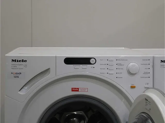W 1713 softcare system wasmachine & miele t 7744 c softcare system droger - afbeelding 3 van  8