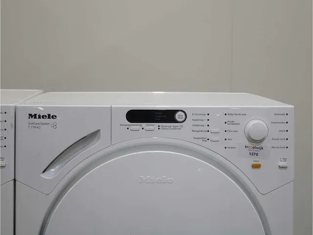 W 1713 softcare system wasmachine & miele t 7744 c softcare system droger - afbeelding 6 van  8