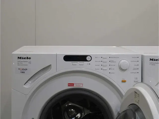 W 1713 softcare system wasmachine & miele t 7744 c softcare system droger - afbeelding 3 van  8